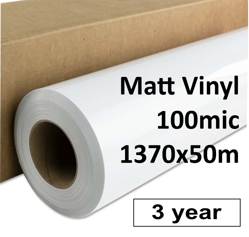Matt Vinyl 3 year 1370 x 50m roll
