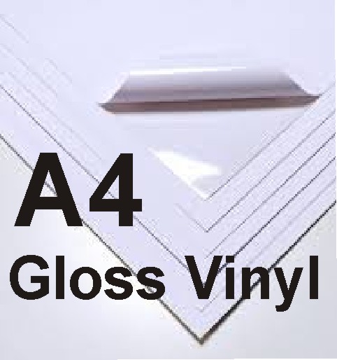 A-SUB Printable Vinyl Sticker Paper for Inkjet Printers, 50 Sheets