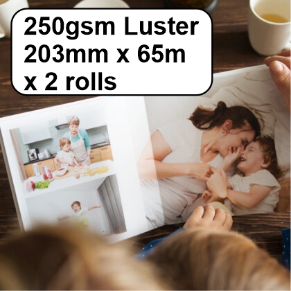 250gsm Luster 203mm x65m