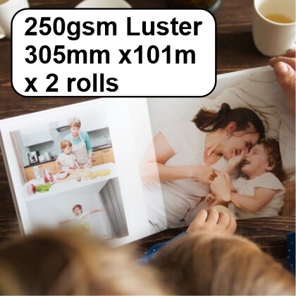 250gsm Luster 305mm x101m