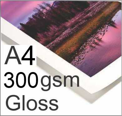 A4 Inkjet Gloss Paper 300gsm