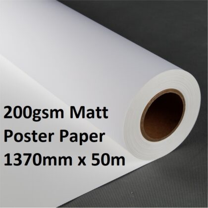 Poster Paper (200gsm) suitable for solvent inkjet printing