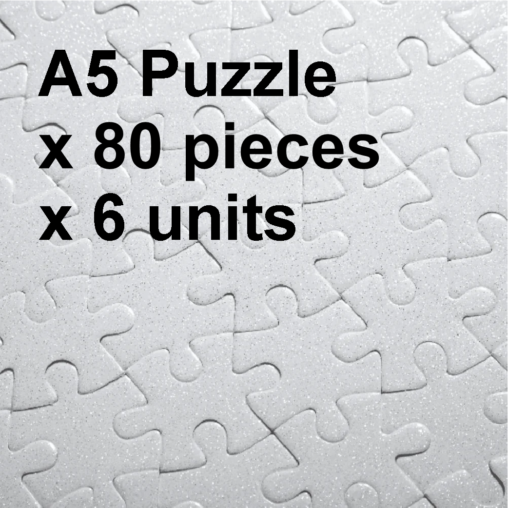A5 Puzzle for dye sublimation printing