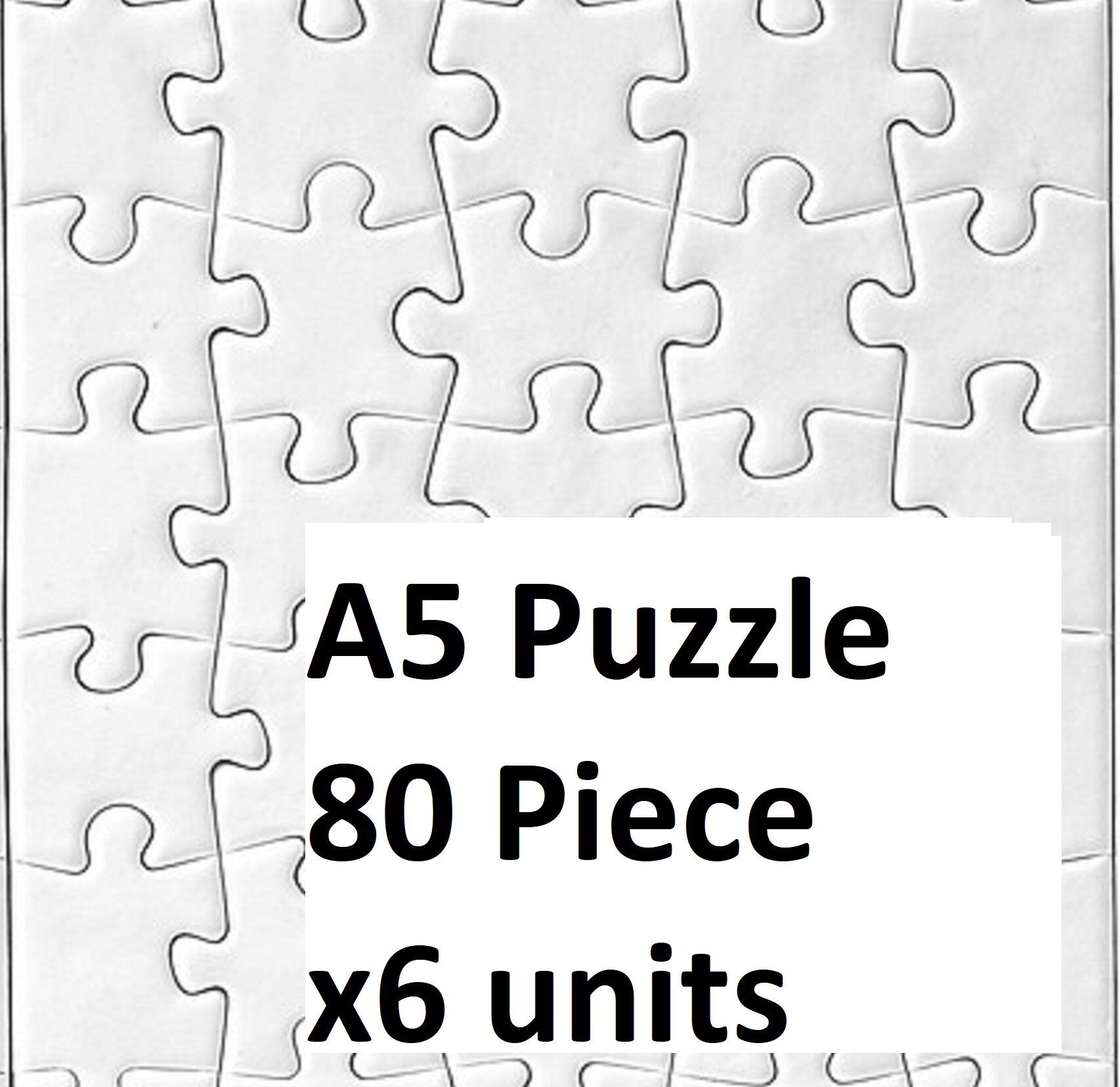 A5 Puzzle dye sublimation blank