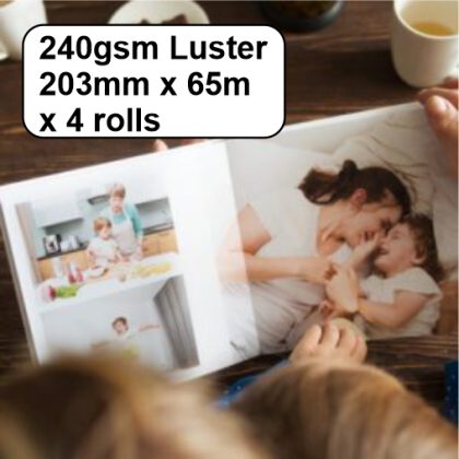 240gsm Luster 203mm x 65m