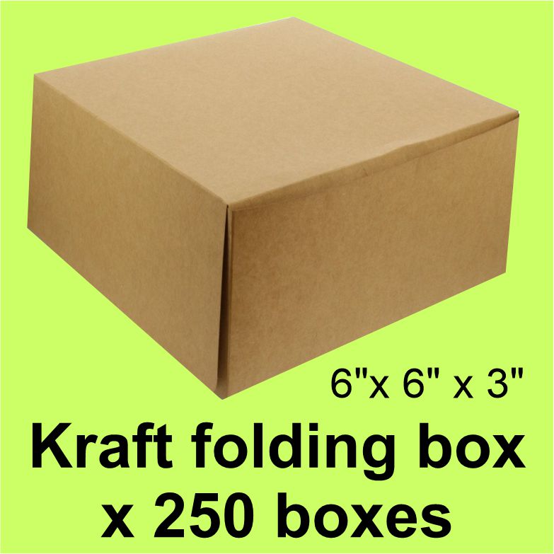 Kraft Cake Box 6x6x3