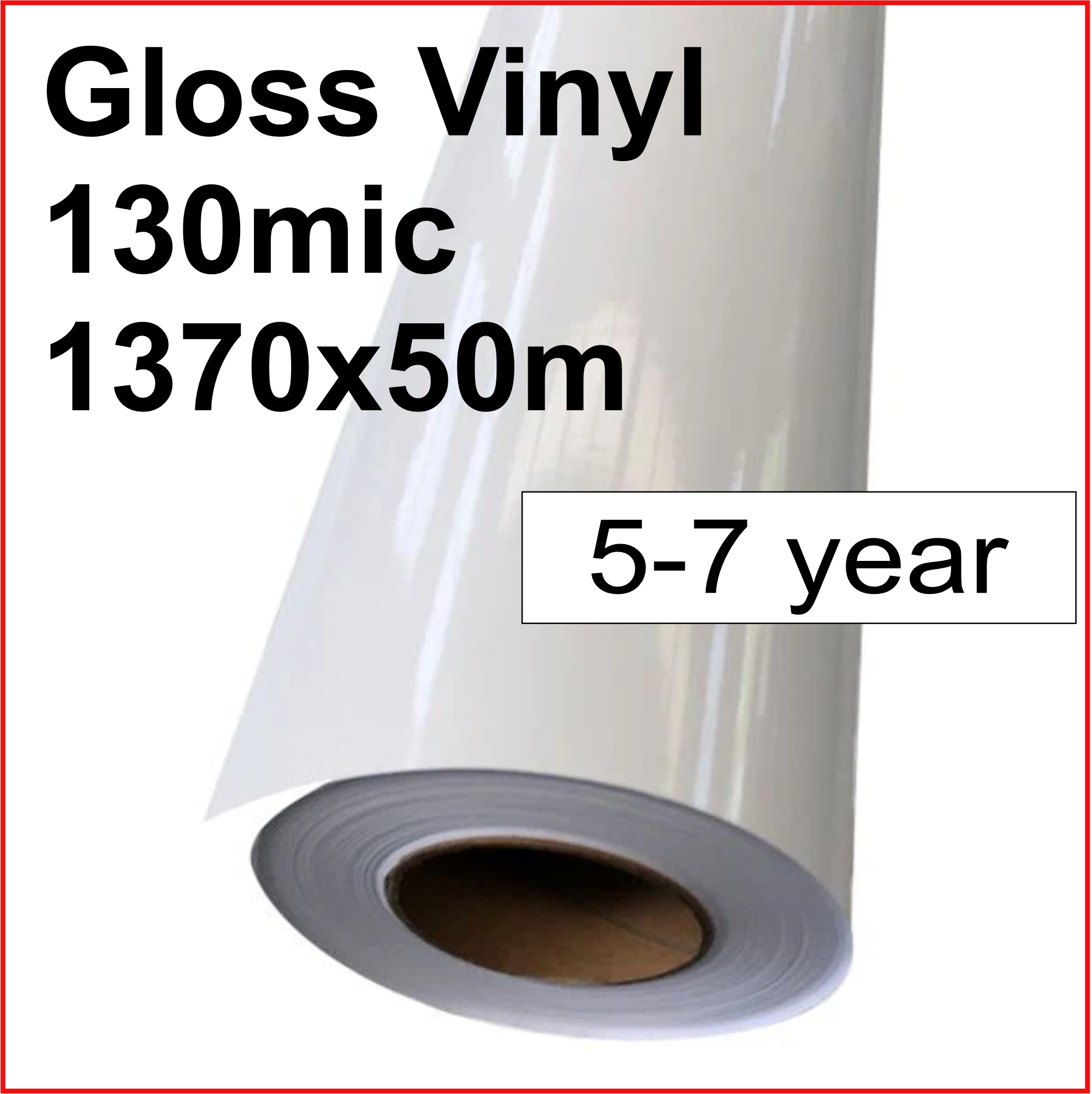 Gloss Vinyl 5-7 year