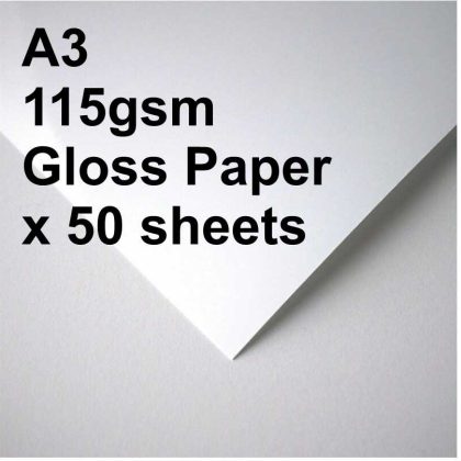 A3 Inkjet gloss paper 115gsm