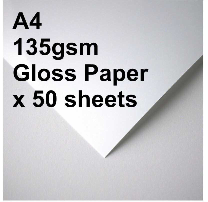 A4 Inkjet Gloss Paper 135gsm