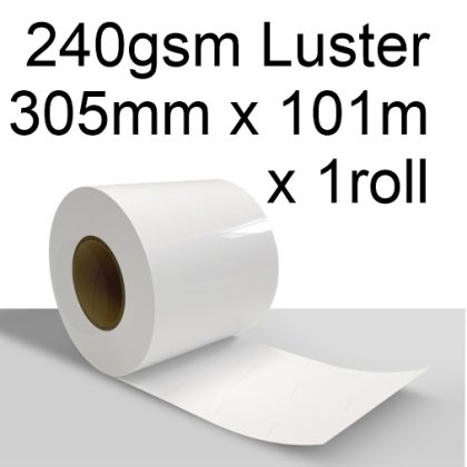 240gsm Luster paper 305mm x 101m